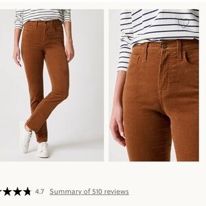 jcrew vintage matchstick corduroy pants